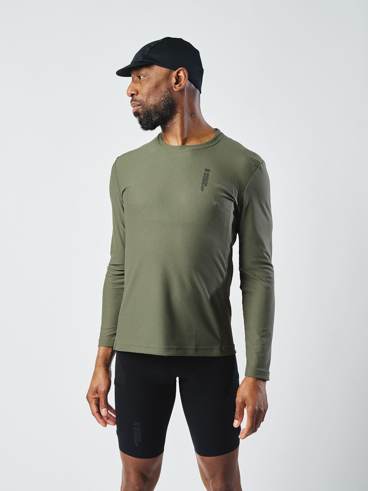 Mission Pro Tech Tee : LS Men's från Mission Workshop - Väskor och tekniska kläder för väderskydd - San Francisco och Los Angeles - Byggda för att tåla - Garanterade för alltid
