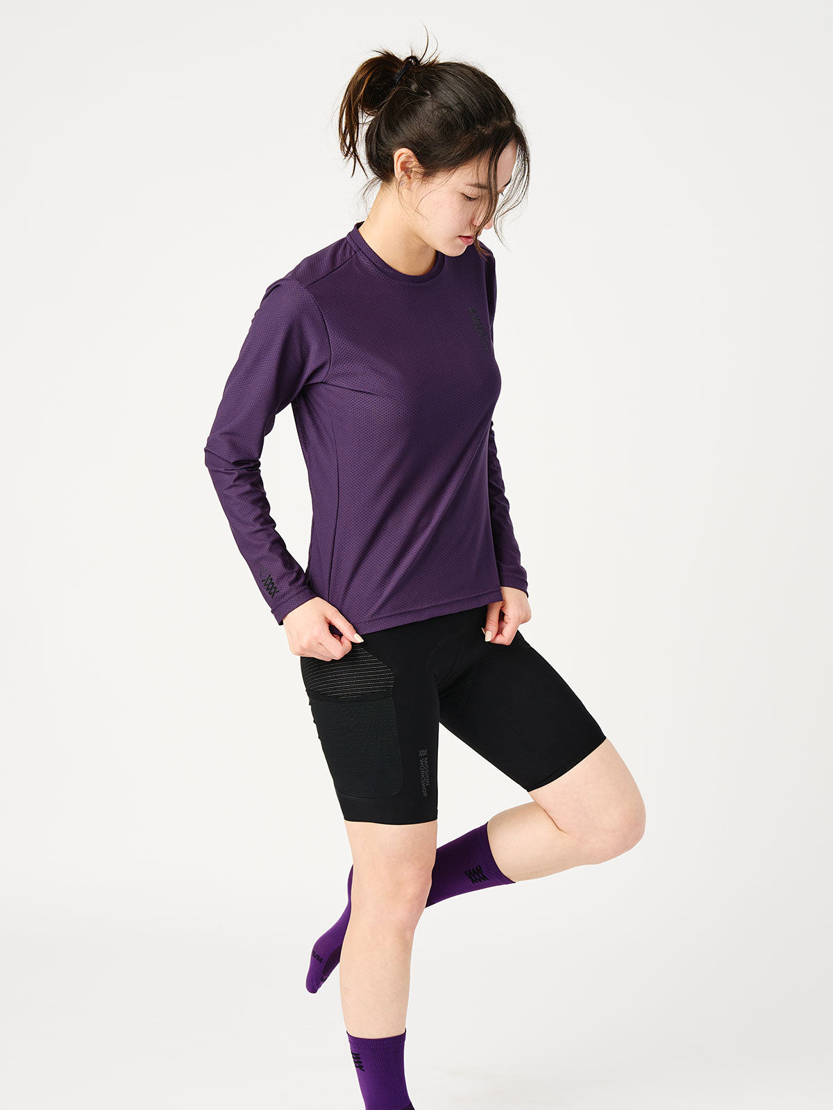 Mission Pro Tech Tee : LS Women's från Mission Workshop - Väskor och tekniska kläder för väderskydd - San Francisco och Los Angeles - Byggda för att tåla - Garanterade för alltid